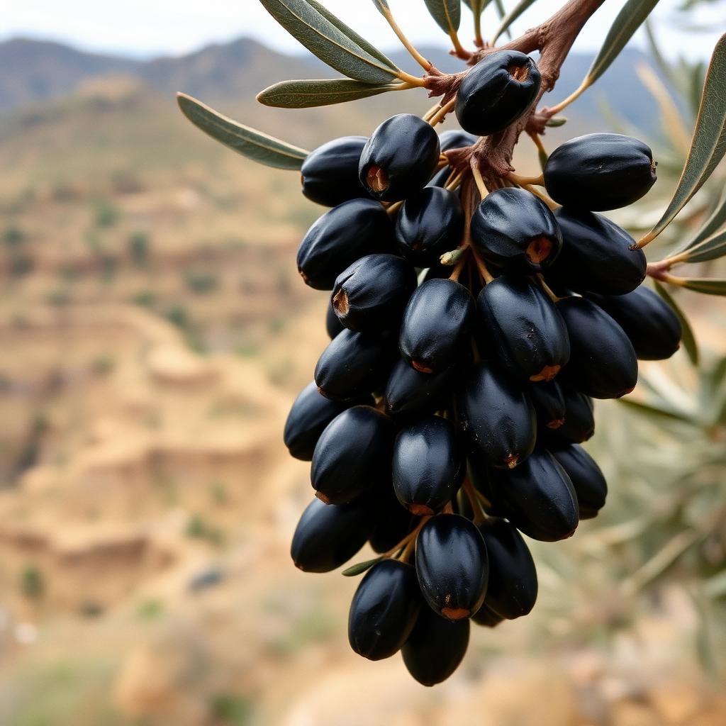 Marteña olives on the branch