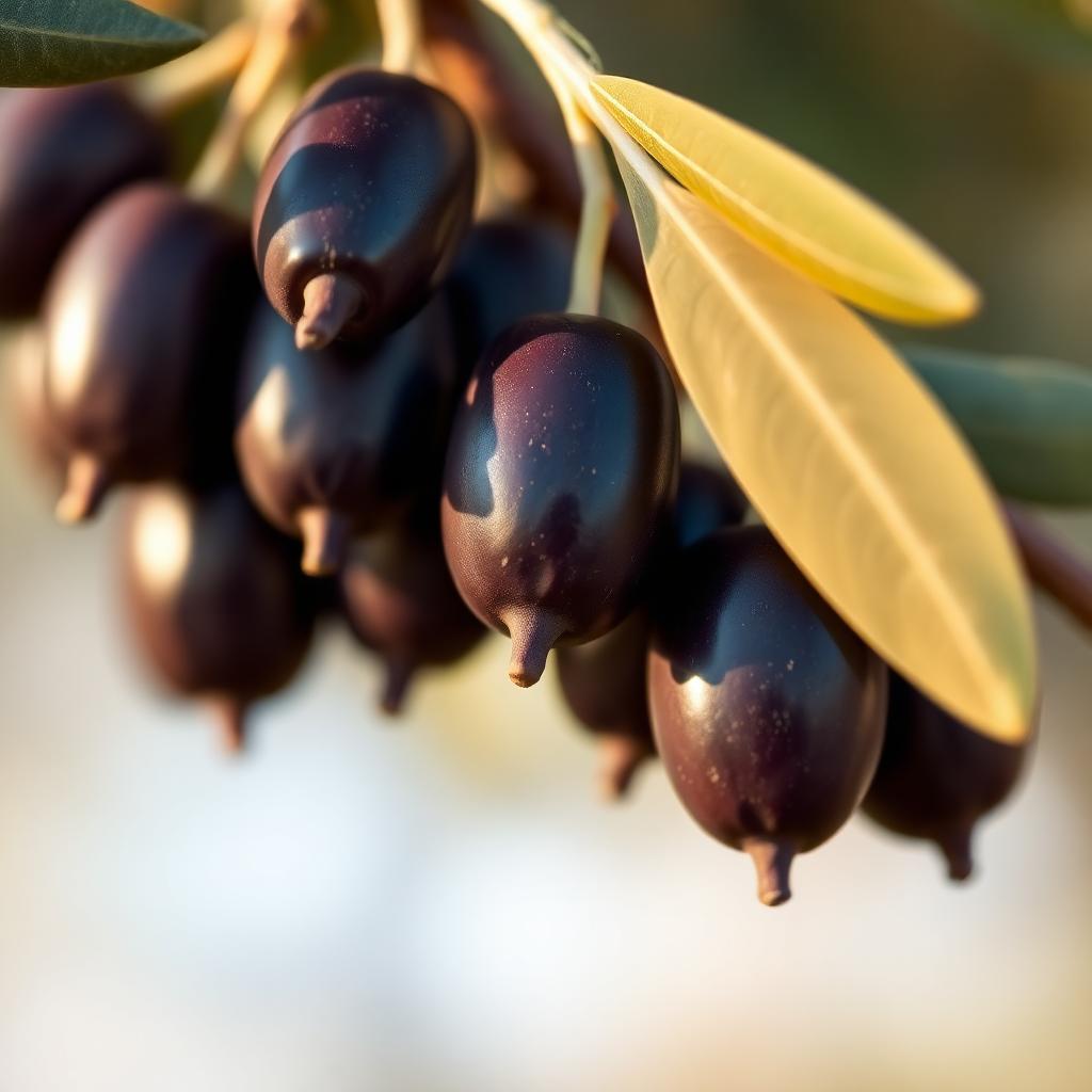 Picudo olives on the branch